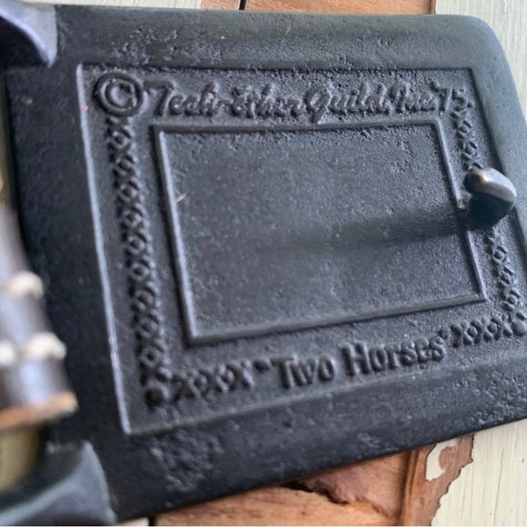 vintage brass Tech Ether Guild buckle with belt - Picture 7 of 15